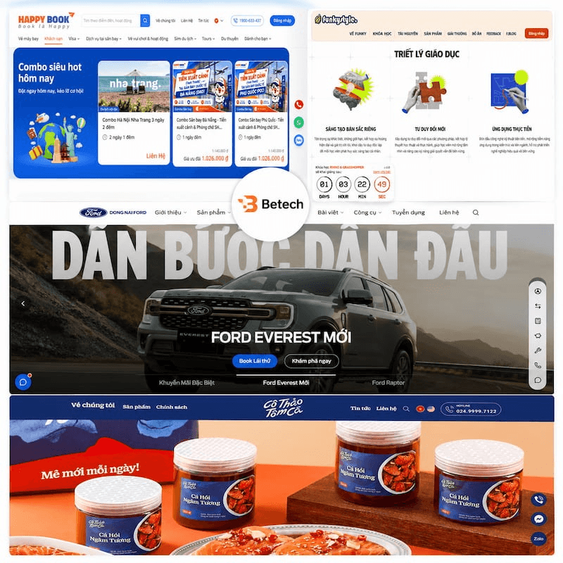 Công ty thiết kế website uy tín- Betech